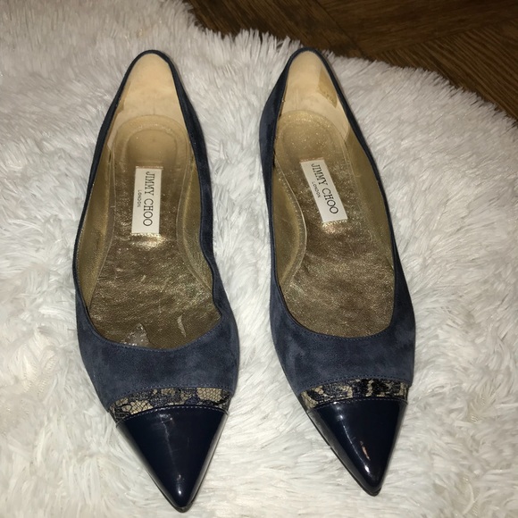 Jimmy Choo Shoes - Jimmy Choo Ginny Suede Pointy Toe Flats